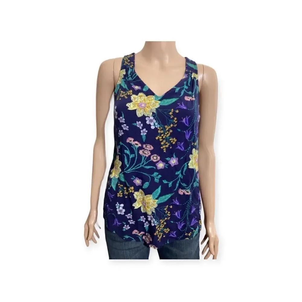 Floral Print Sleeveless Top XS